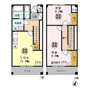 ロイヤルメゾン【1階】の間取り
