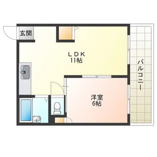 河野ビル【5階】の間取り
