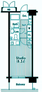 グランド・ガーラ南大井【9階】の間取り