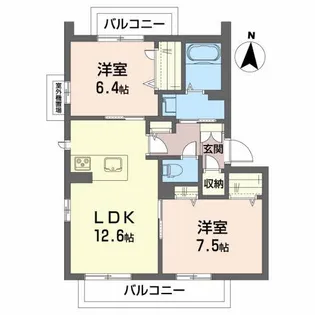 ベレオ正月町【3階】の間取り