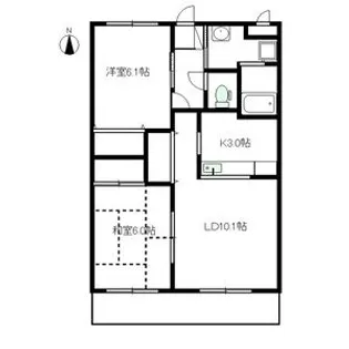 アムール【1階】の間取り