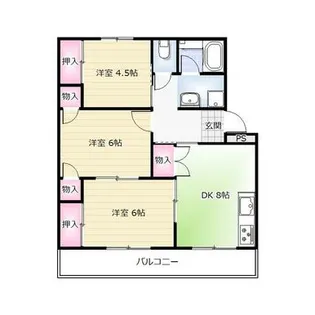 メゾン福井【1階】の間取り