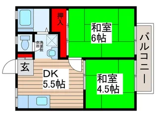 オオクマハイツ【1階】の間取り