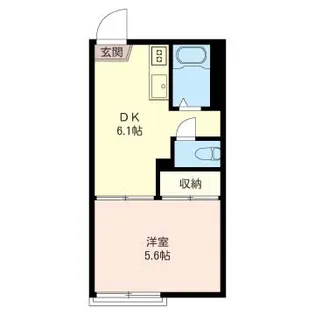 コーポアゼリア【1階】の間取り