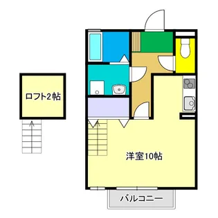 輝パレス【2階】の間取り