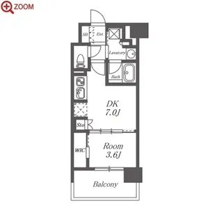 プレサンスレイズ茶屋ヶ坂【10階】の間取り