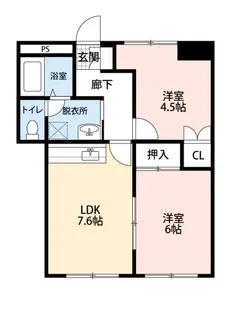 Well Misato【5階】の間取り