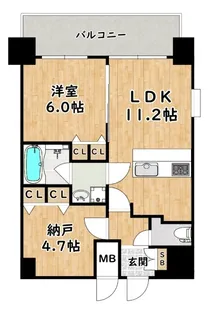 スプランディッドVII【7階】の間取り