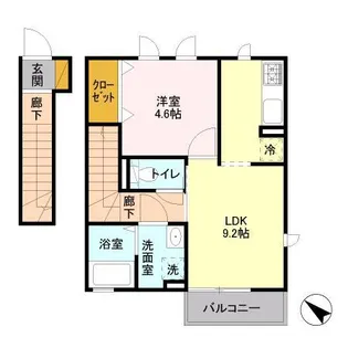 クルミー幕張本郷【2階】の間取り