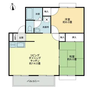 フォブール吉峰A【1階】の間取り