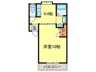 ボヌール吉野【1階】の間取り