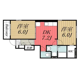 千葉県市原市うるいど南2【アパート】の間取り
