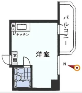 東京都渋谷区本町3【マンション】の間取り
