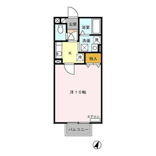 サンシャインIII 205【2階】の間取り