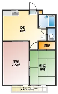 ビューハイツ榊原A棟【3階】の間取り