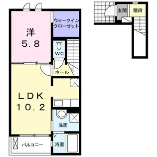 カムイ・インタラ【2階】の間取り