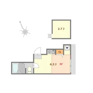 東京都足立区南花畑3【アパート】の間取り