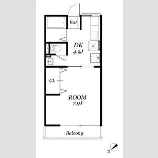 アークヒルズ桑野【2階】の間取り