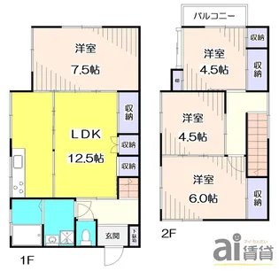 東京都東村山市秋津町3【一戸建】の間取り