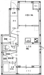 ルミウス延喜C棟【1階】の間取り