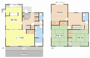 滋賀県高島市今津町松陽台2【一戸建】の間取り