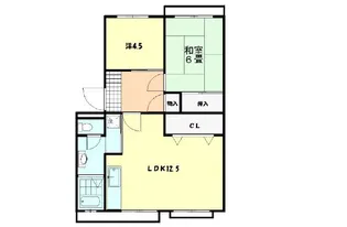 コーポ鳥山【4階】の間取り