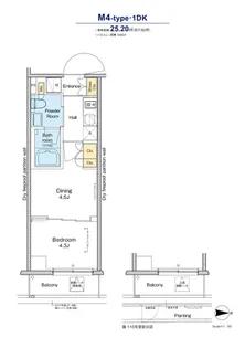 プラウドフラット品川大井町【3階】の間取り