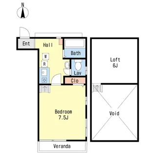 チェリーコート【2階】の間取り