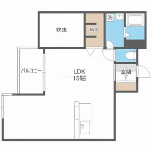 リバープレイス梅田北【6階】の間取り