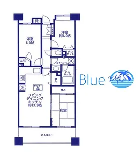 ライオンズマンションセントワーフ横浜パームコート【2階】の間取り