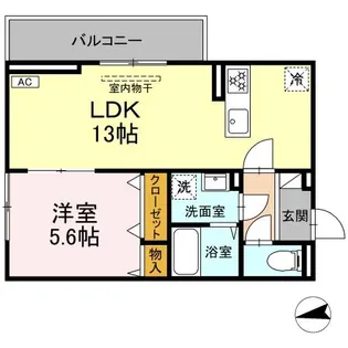 ベルディール【2階】の間取り