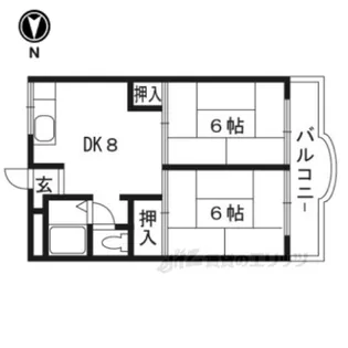 マンション城西【2階】の間取り