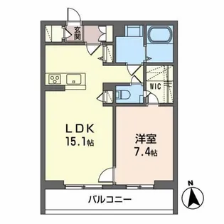 ザ・ガーデンコートハウス【3階】の間取り