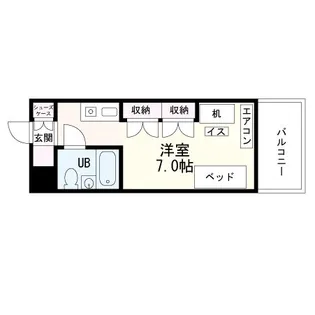 フレンデル八木山【2階】の間取り