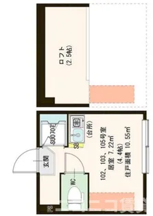 ハーモニーテラス北新宿III【1階】の間取り