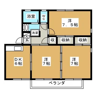 パティオ塚田 A棟【1階】の間取り