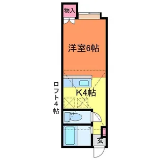 アパートメント・エコルセ【1階】の間取り