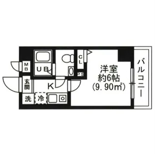 ルミエル本八幡【4階】の間取り