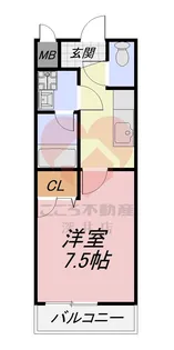 フジパレスグランマルシェB【1階】の間取り