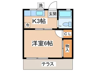 第3逆川ハイツ【1階】の間取り