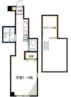 クラルテ荻窪【1階】の間取り