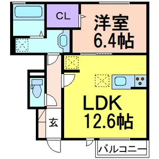 シャルム C【1階】の間取り
