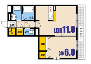 ブランニュー矢野【2階】の間取り