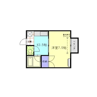 セジュール野町【1階】の間取り