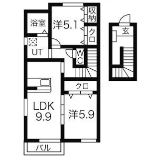 Memory A棟【2階】の間取り