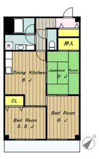シャトーライフ相模原【6階】の間取り