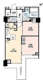 シティハウス二子玉川【2階】の間取り