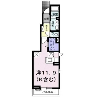 ベラ クオーレI【1階】の間取り