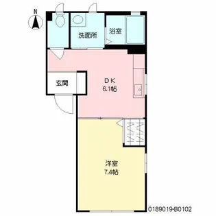 ヴェルジェ B棟【1階】の間取り