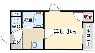 プレミアム福島【4階】の間取り